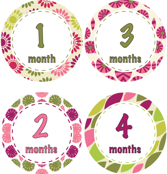 Memories by Months Stickers - MBM001