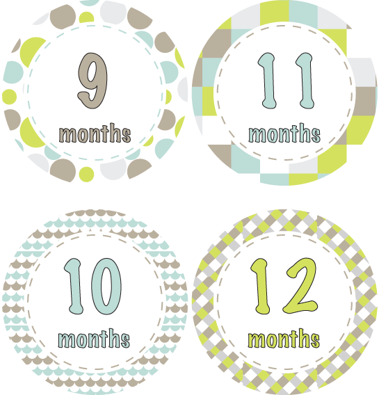 Memories by Months Stickers - MBM002